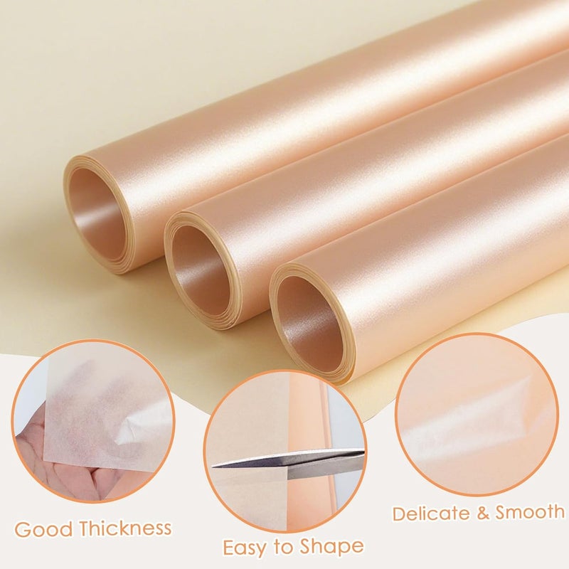 Ethanberg 60 Sheets Gift Wrapping Tissue Paper Bulk, Orange Tissue Paper for Gift Bags, Decorative Art Papers for DIY Crafts Wedding Birthday Baby Showers Holiday Party Decor, 20x14 Inches - Image 3